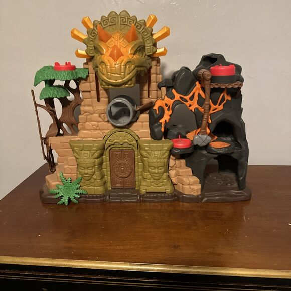 2014 Fisher Price Imaginext Dino Fortress Volcano Castle Playset Only - Picture 1 of 7